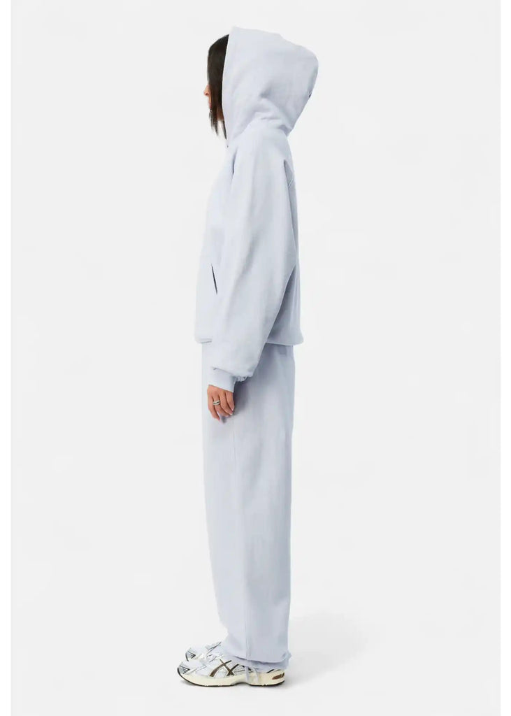 Dime - Dime Cursive Small Logo Hoodie Grey Lavender