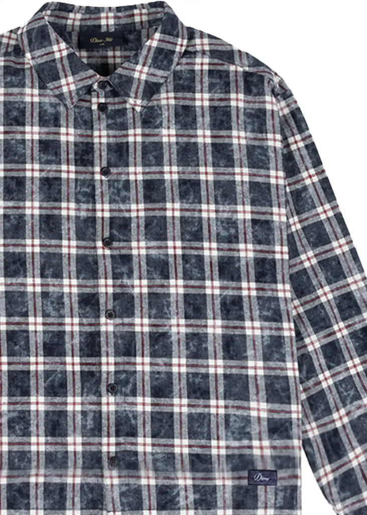 Dime - Dime Plaid Flannel Shirt Bleached Navy