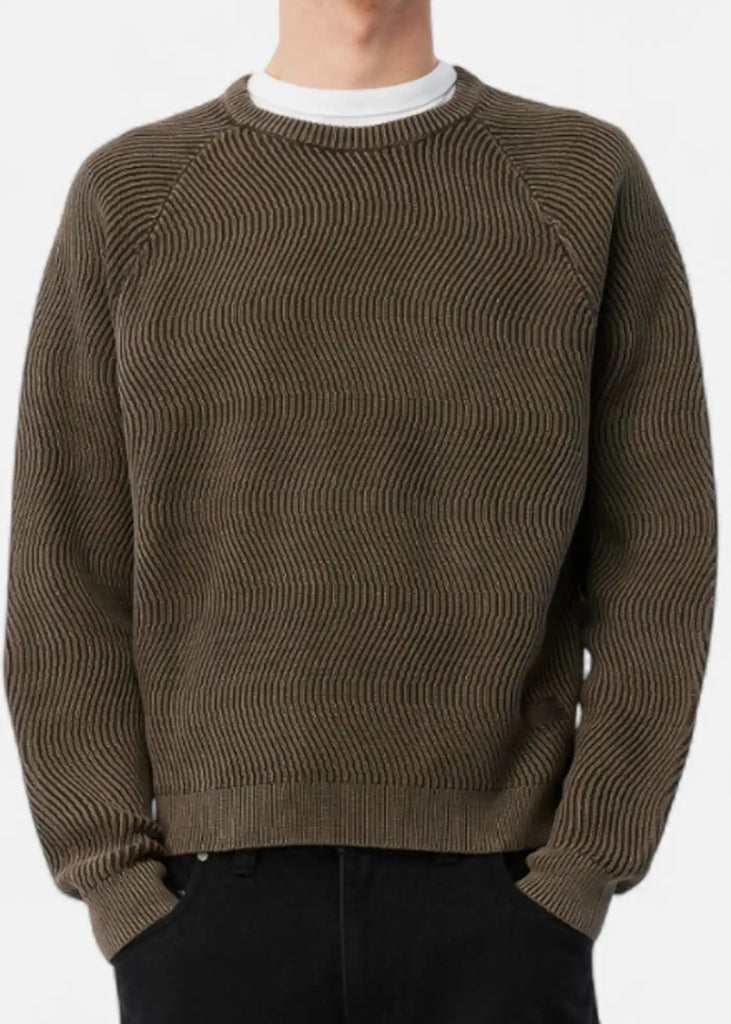 Dime - Dime Wave Sweater Braun