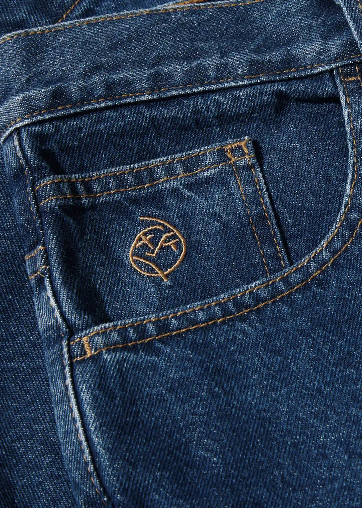 Polar - Polar Skate Co. Big Boy Jeans Shorts Dark Blue