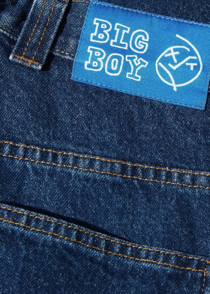 Polar - Polar Skate Co. Big Boy Jeans Shorts Dark Blue