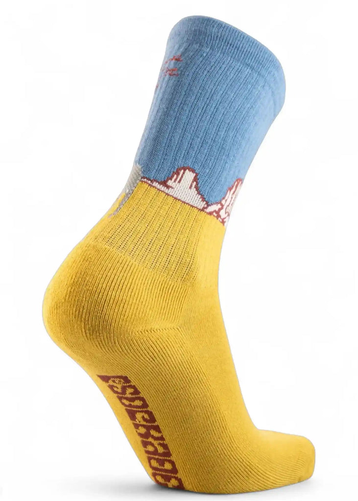 Psockadelic - Psockadelic Santa Fe Socken Blau Gelb