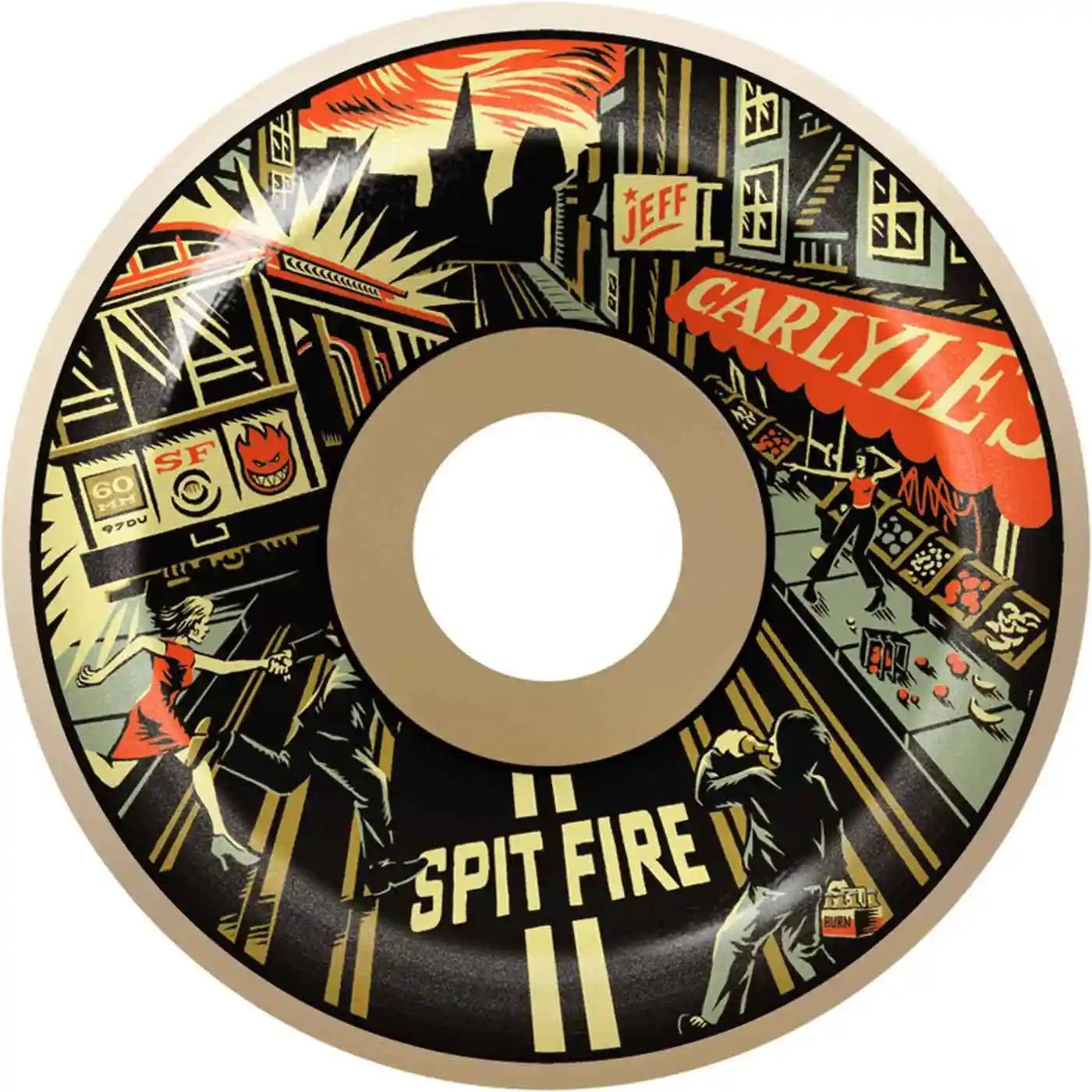 Spitfire 58 mm 97A Formule quatre roues Carlyle coniques complètes