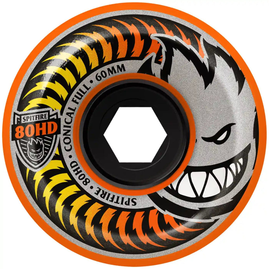 Spitfire - Spitfire 80A 55mm Fade Orange Conical Full Cruiser Wheels