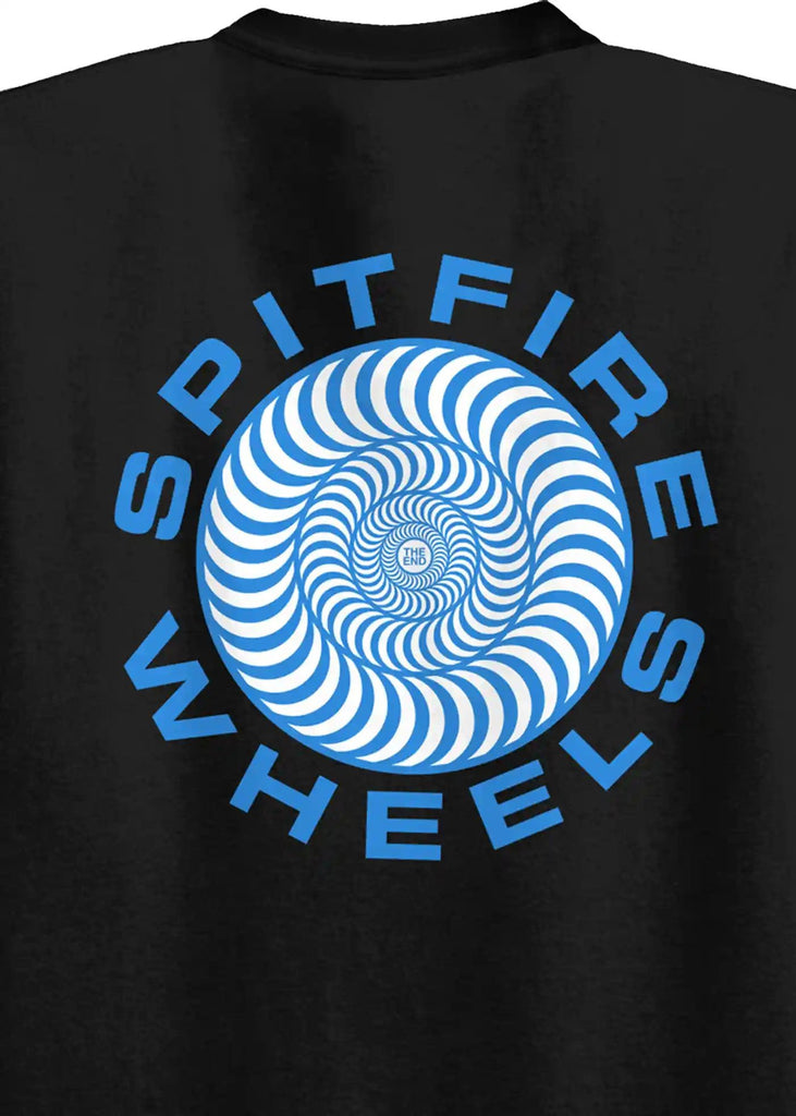 Spitfire - Spitfire Classic 87 Swirl Fill T-Shirt Black Blue White