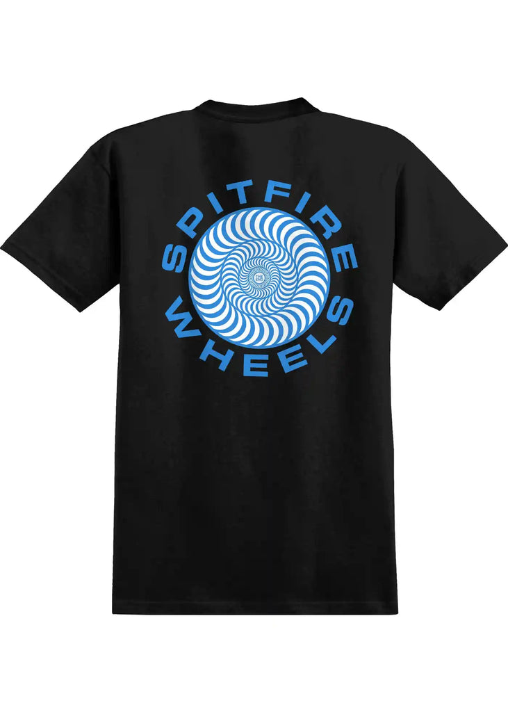 Spitfire - Spitfire Classic 87 Swirl Fill T-Shirt Black Blue White
