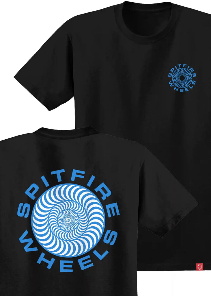 Spitfire - Spitfire Classic 87 Swirl Fill T-Shirt Black Blue White