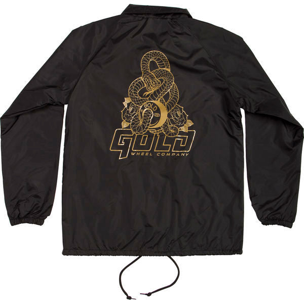 Gold Strikers Coaches Jacket Black  Gold   