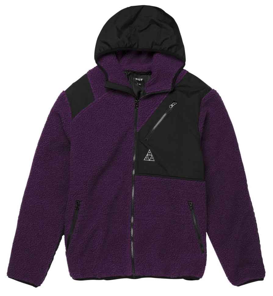 HUF Aurora Tech Jacket Purple Velvet  HUF   