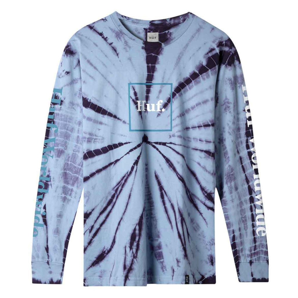 HUF Domestic Tie Dye Longsleeve T-Shirt Purple Velvet  HUF   