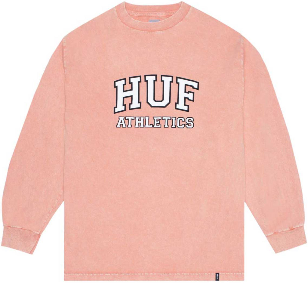 HUF Draft Acid Wash Longsleeve T-Shirt Sunset  HUF   