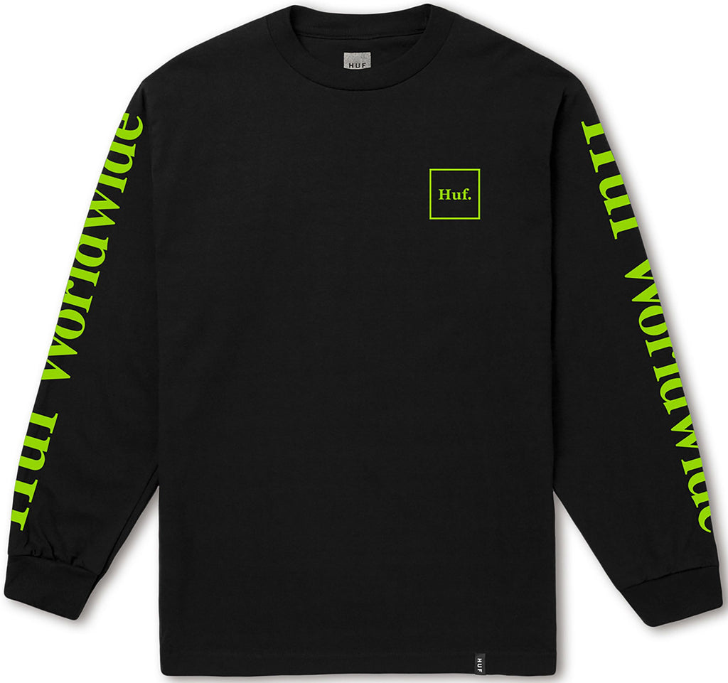 HUF Domestic Longsleeve Tee Black  HUF   