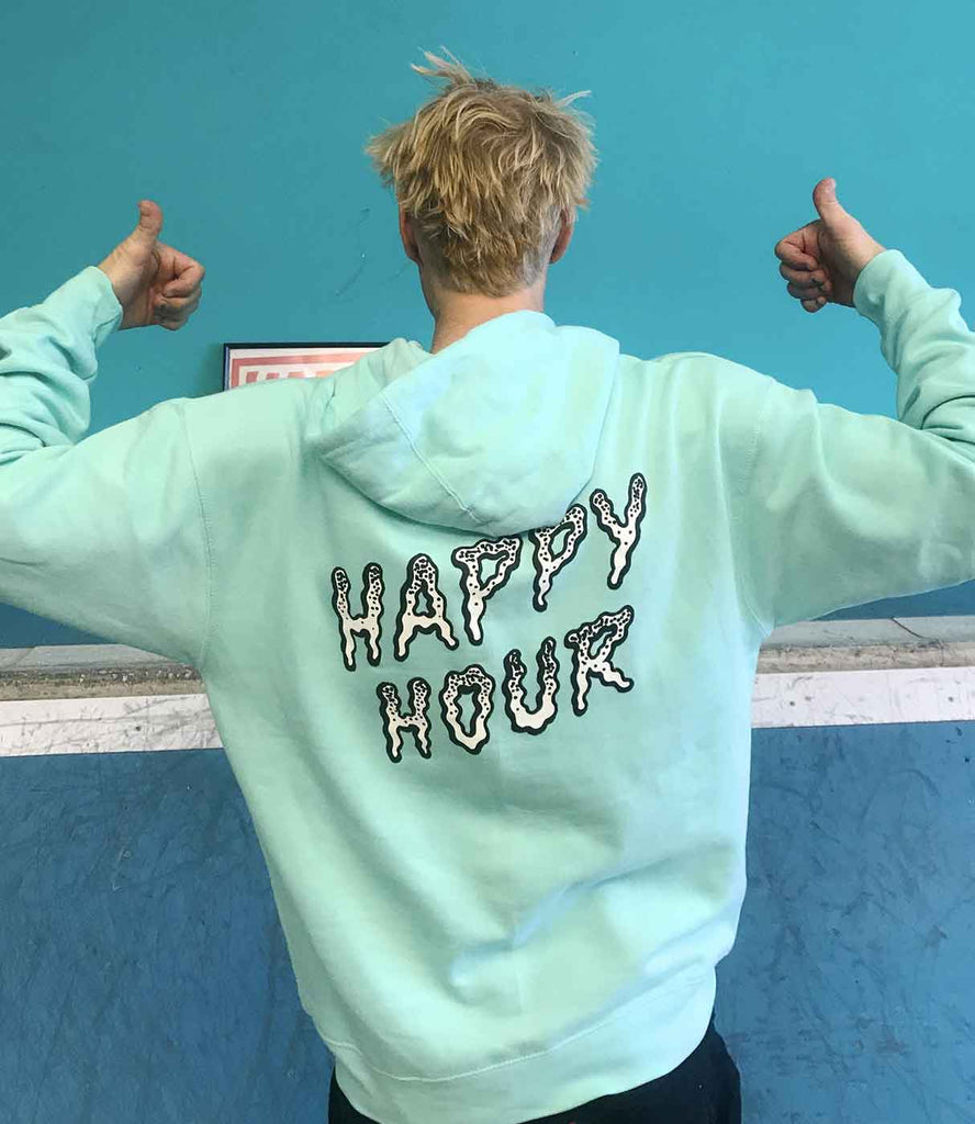 Happy Hour Rippin' Hooded Sweatshirt Mint Handelsware Happy Hour   