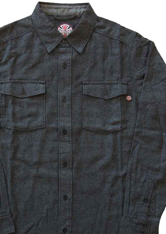 Independent Chainsaw Flannel Shirt Dark Heather  Independent   