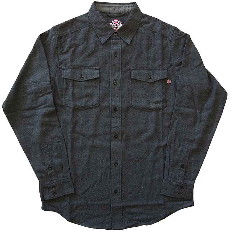 Independent Chainsaw Flannel Shirt Dark Heather  Independent   