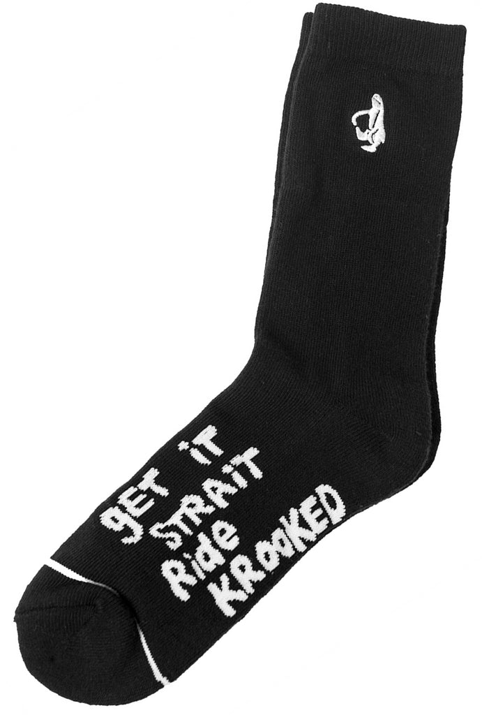 Krooked Shmolo 2 Socks Black Light Blue  Krooked   