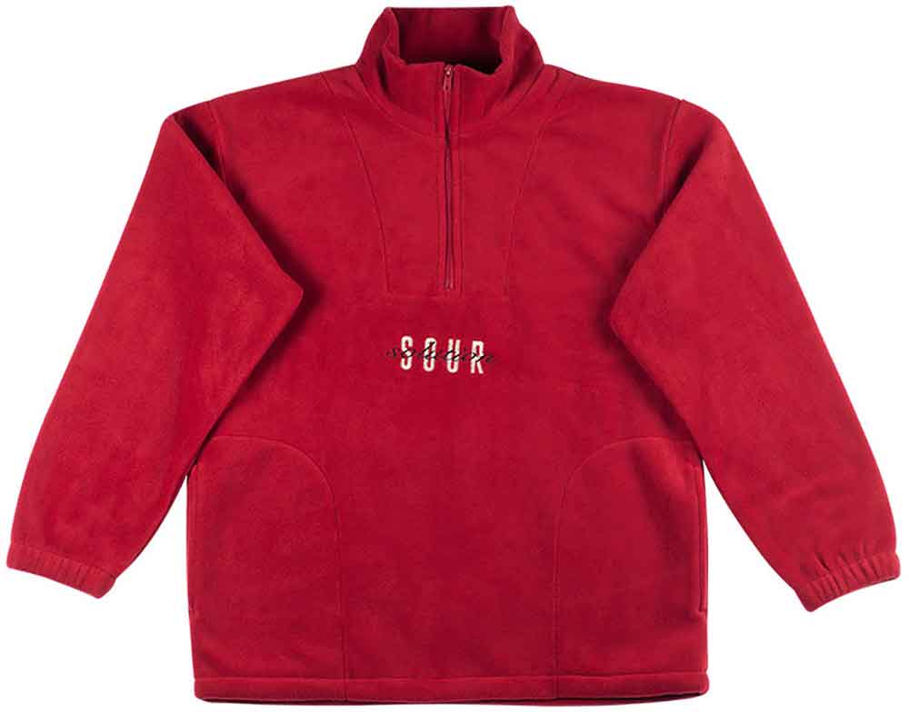 Sour Spothunter 1/4 Zip Fleece Jacket Red  Sour   