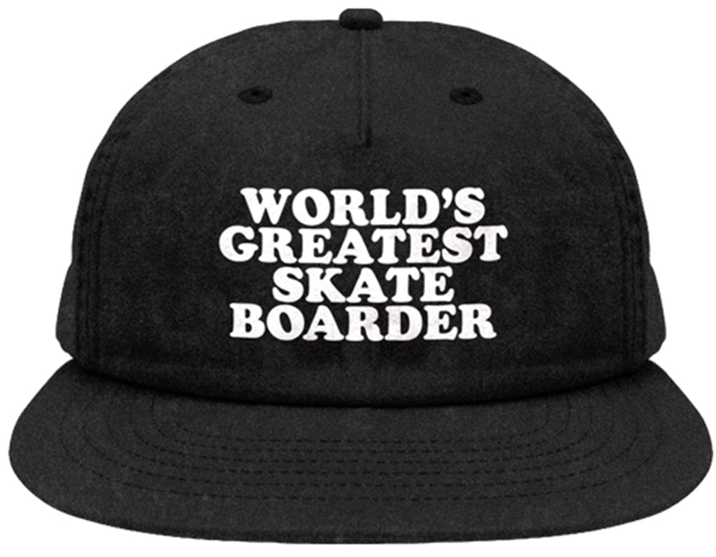 Skate Mental World's Greatest Skateboarder Snapback Black  Skate Mental   