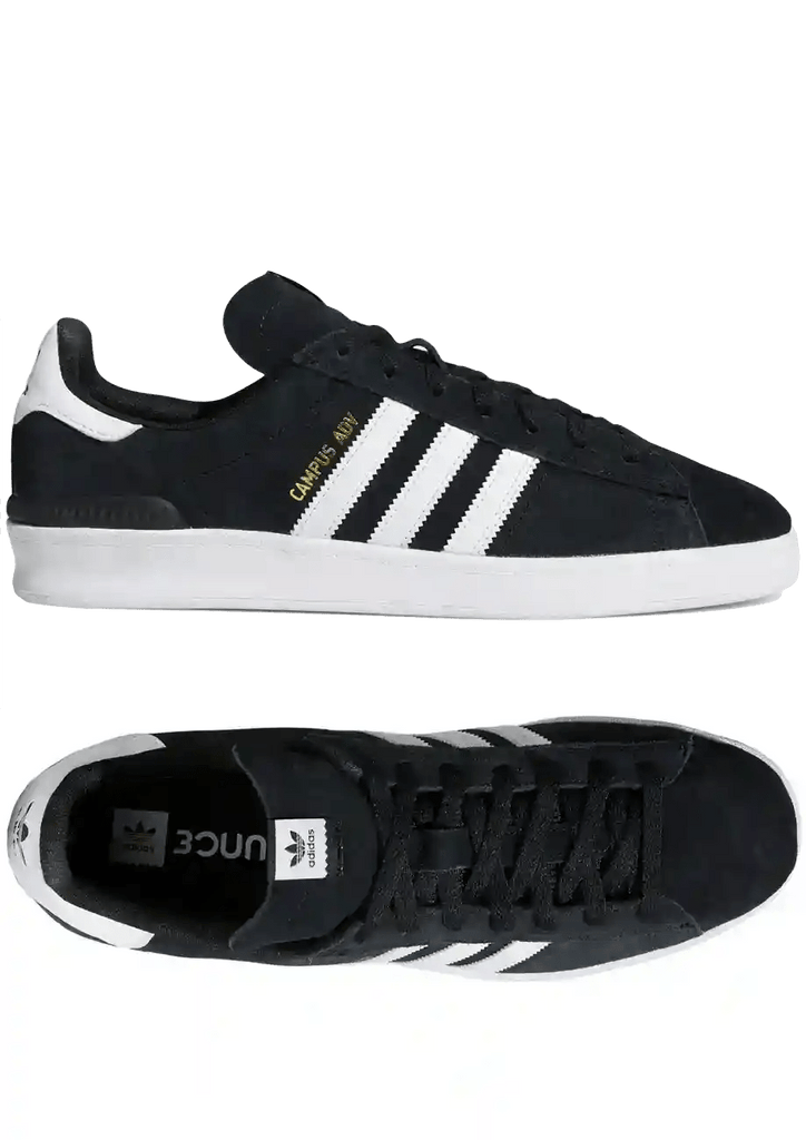 Adidas Skateboarding Campus ADV Schuh Core Black Cloud White  Adidas Skateboarding   