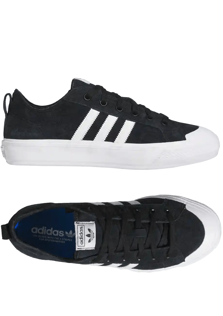 Adidas Skateboarding Nice Low ADV Chaussure de Skate Noir Blanc Freedom Skateshop