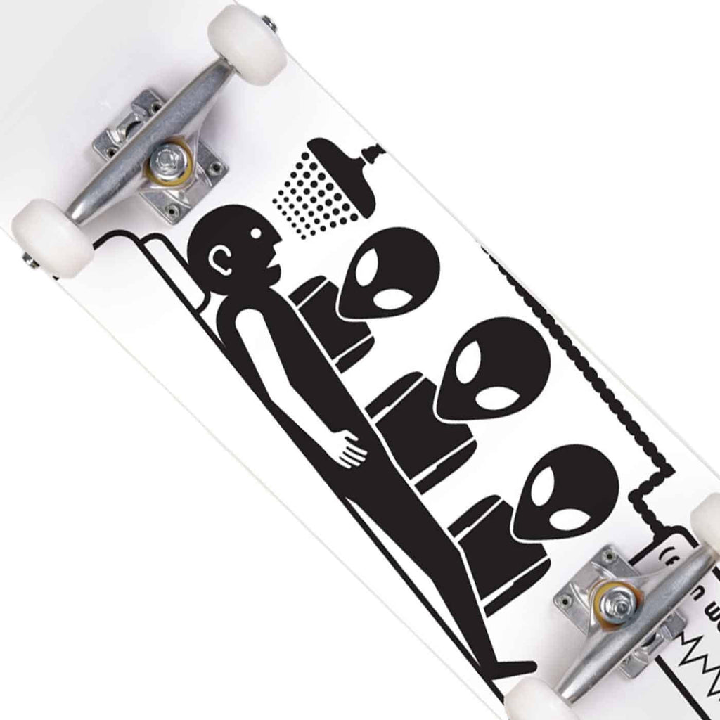 Alien Workshop Abduction 7.75 Complete Skateboard White  Alien Workshop   