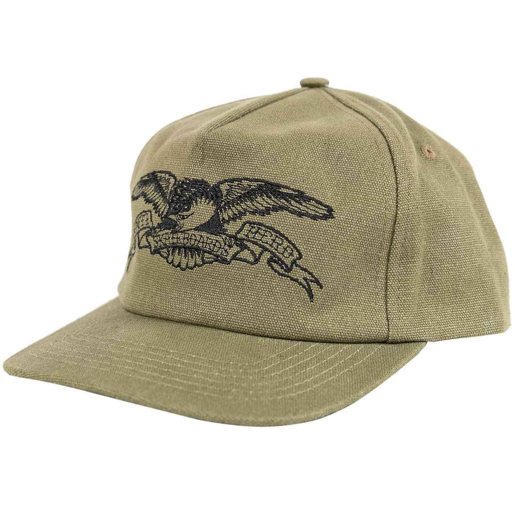 Anti Hero Basic Eagle Snapback Cap Olive Black  Anti Hero   