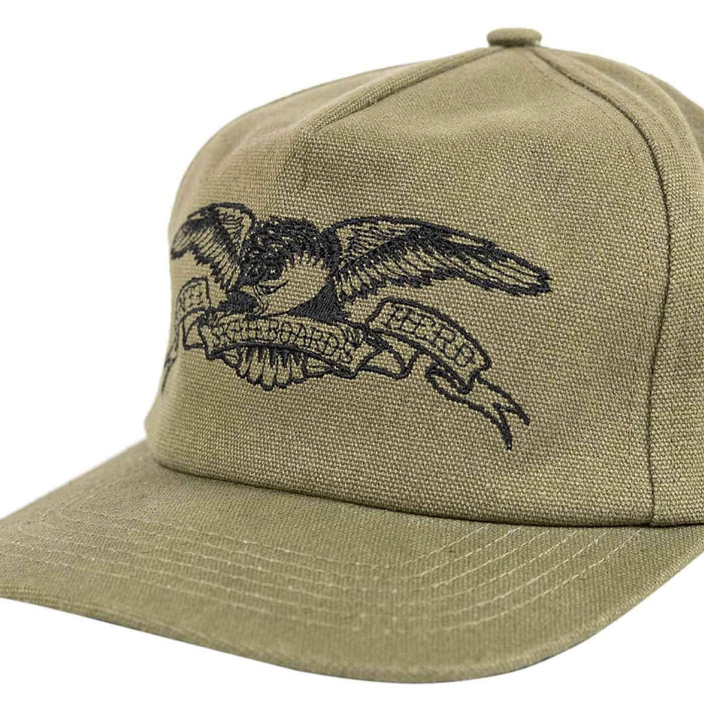 Anti Hero Basic Eagle Snapback Cap Olive Black  Anti Hero   