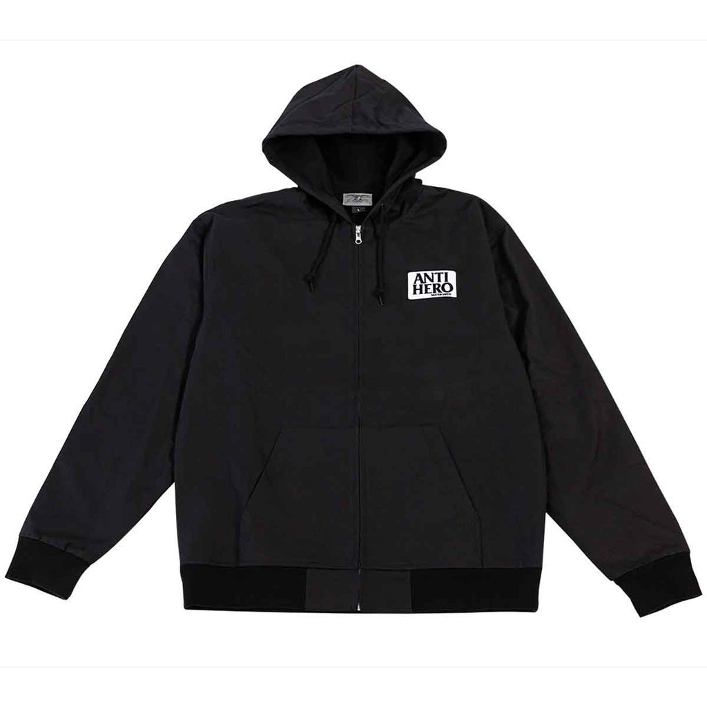 Anti Hero Reserve Hooded Zip Up Jacket Black  Anti Hero   