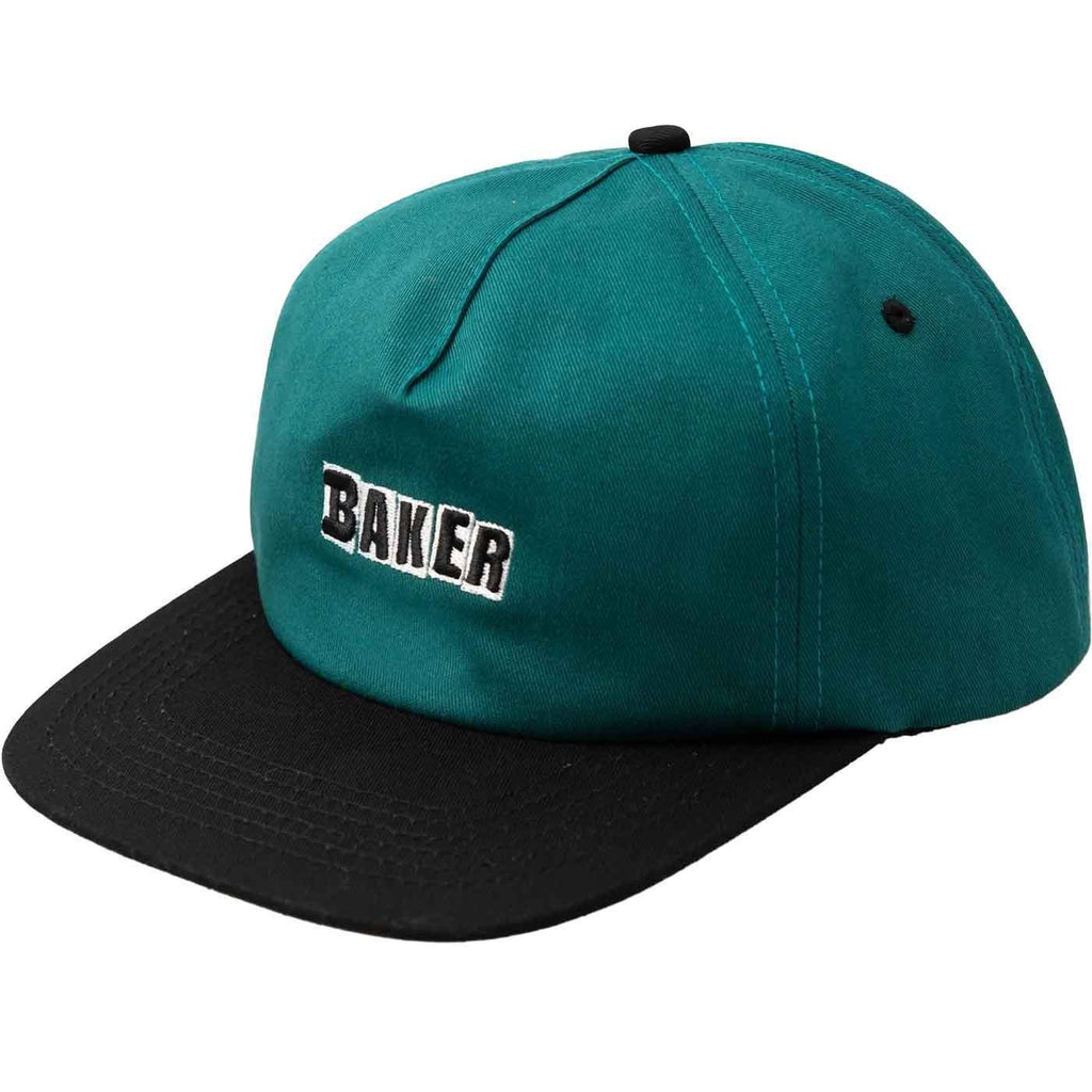 Baker Brand Logo Kappe Schwarz Aqua  Baker   