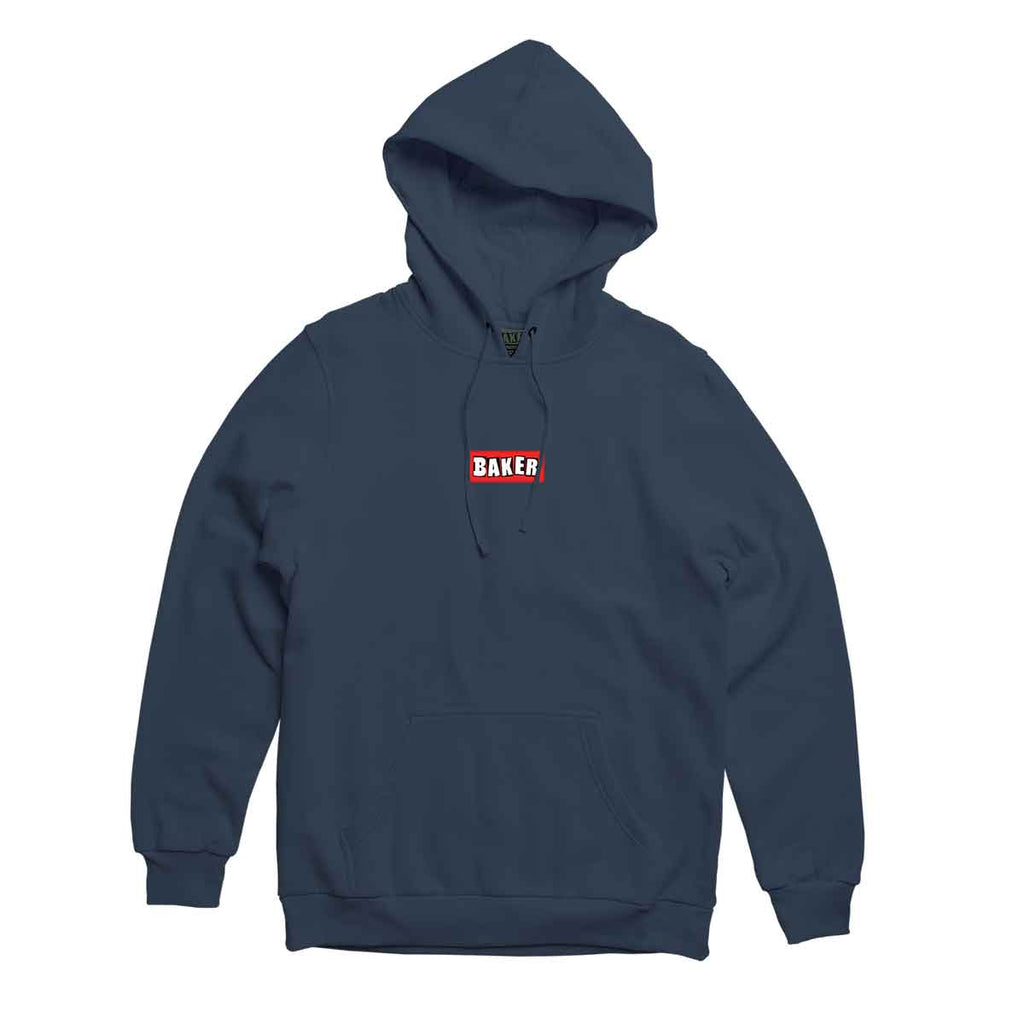 Baker Patch Hooded Sweatshirt Navy  Baker   