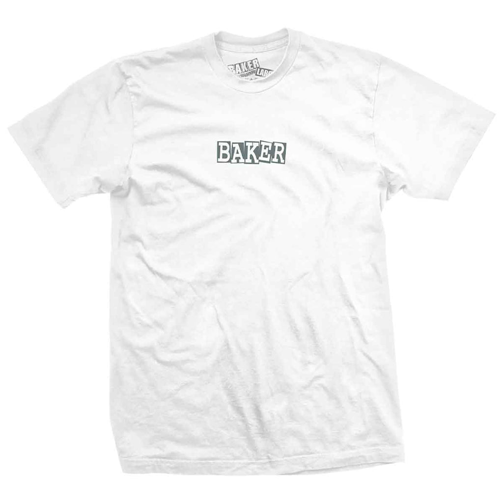 Baker Ribbon T-Shirt White Grey  Baker   