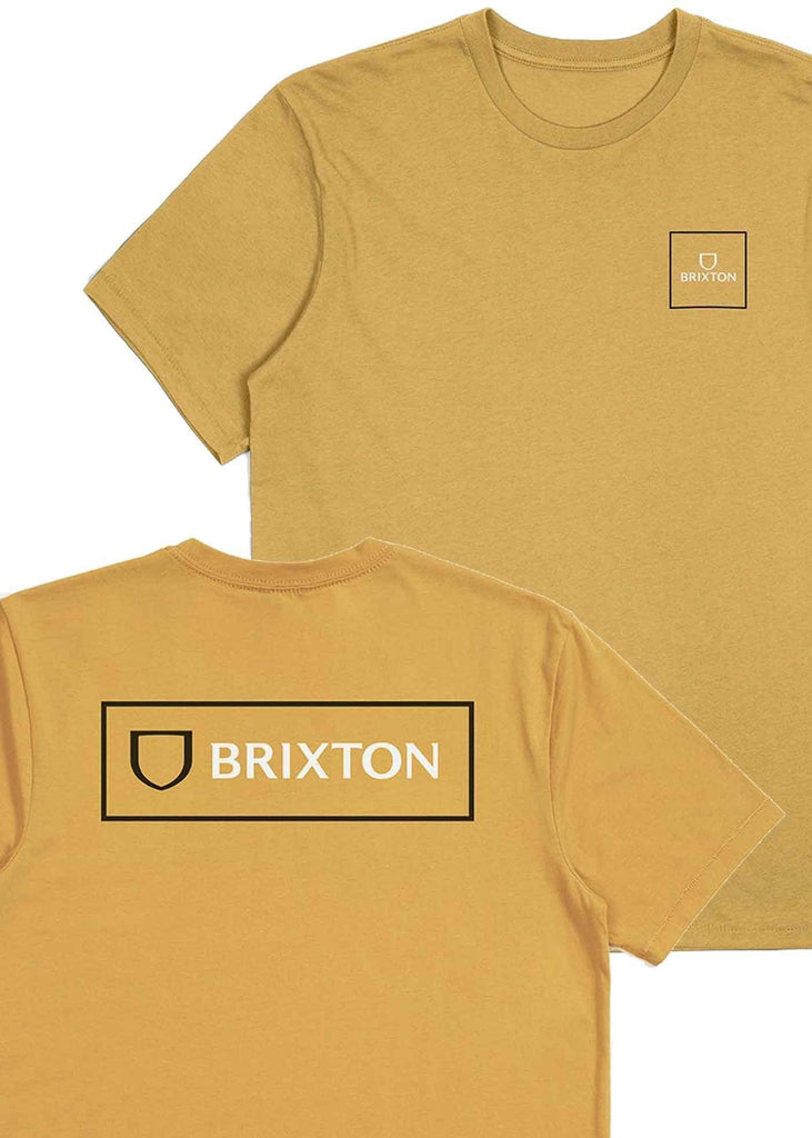 Brixton Alpha Block T-Shirt Weller Yellow  Brixton   