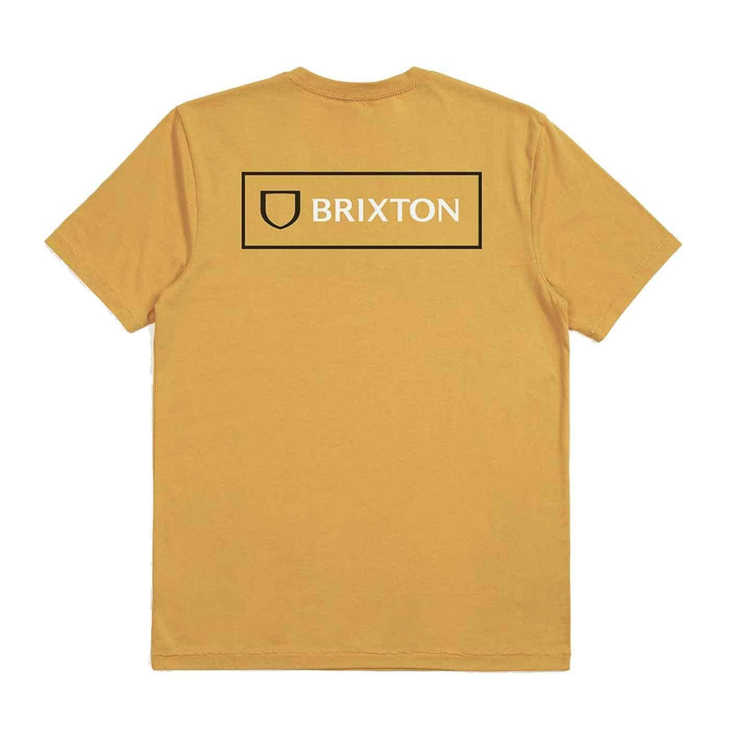 Brixton Alpha Block T-Shirt Weller Yellow  Brixton   