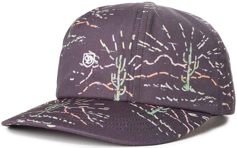 Brixton B Shield III Strapback Cap Washed Black Cactus  Brixton   