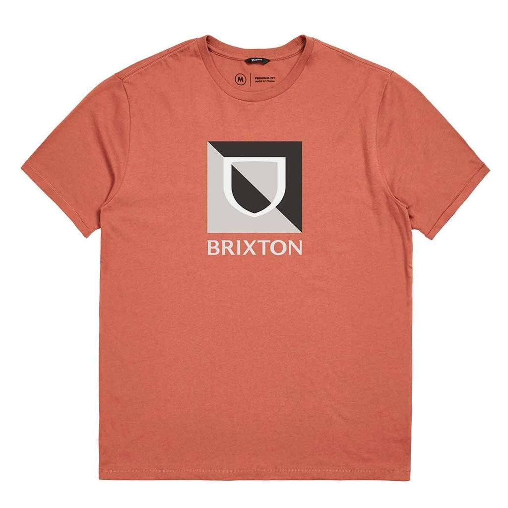 Brixton Beta Split T-Shirt Apricot Jam  Brixton   