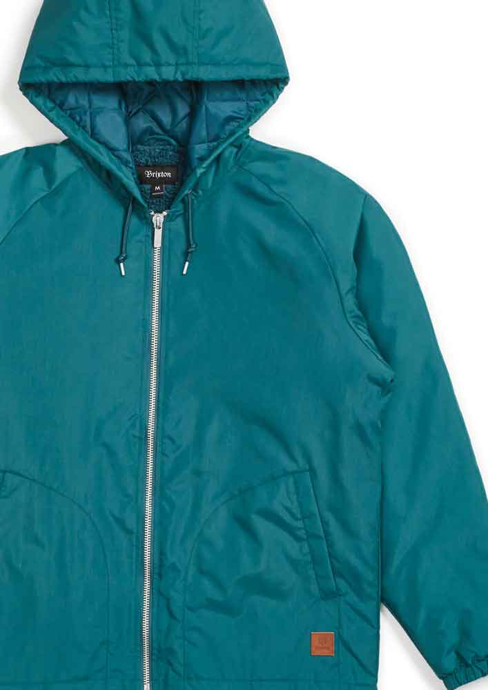 Brixton Claxton Sherpa Jacket Atlantic Blue  Brixton   