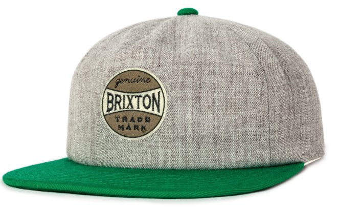 Brixton Humphrey Low Profile Strap Back Cap Light heather Grey Green  Brixton   