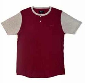 Brixton Lewis Burgundy Heather Grey  Brixton   