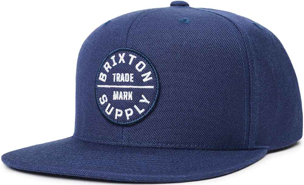 Brixton Oath III Snapback Cap Navy White  Brixton   