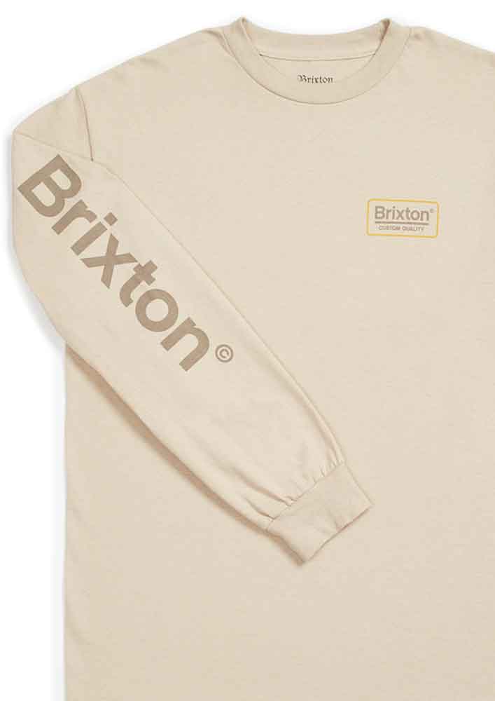 Brixton Palmer II Longsleeve T-Shirt Sand  Brixton   