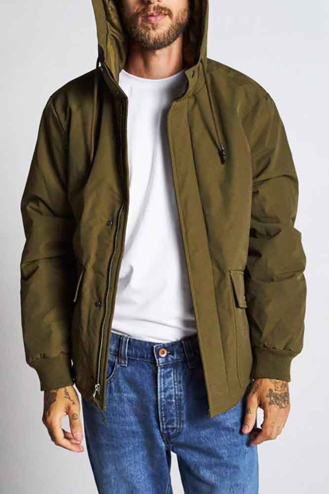 Brixton Spokane Jacket Olive  Brixton   