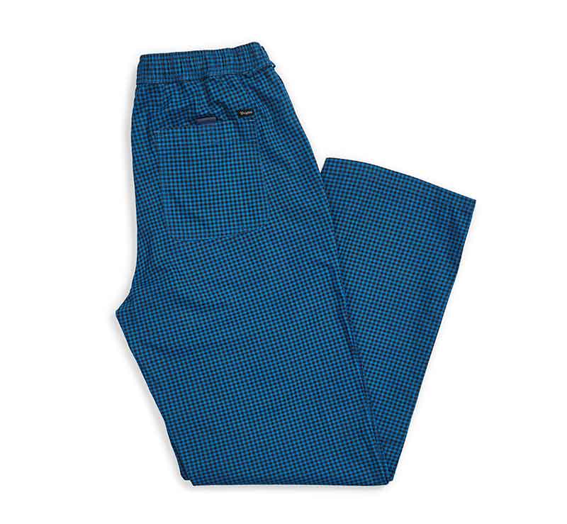 Brixton Steady Pants Royal Blue Gingham  Brixton   