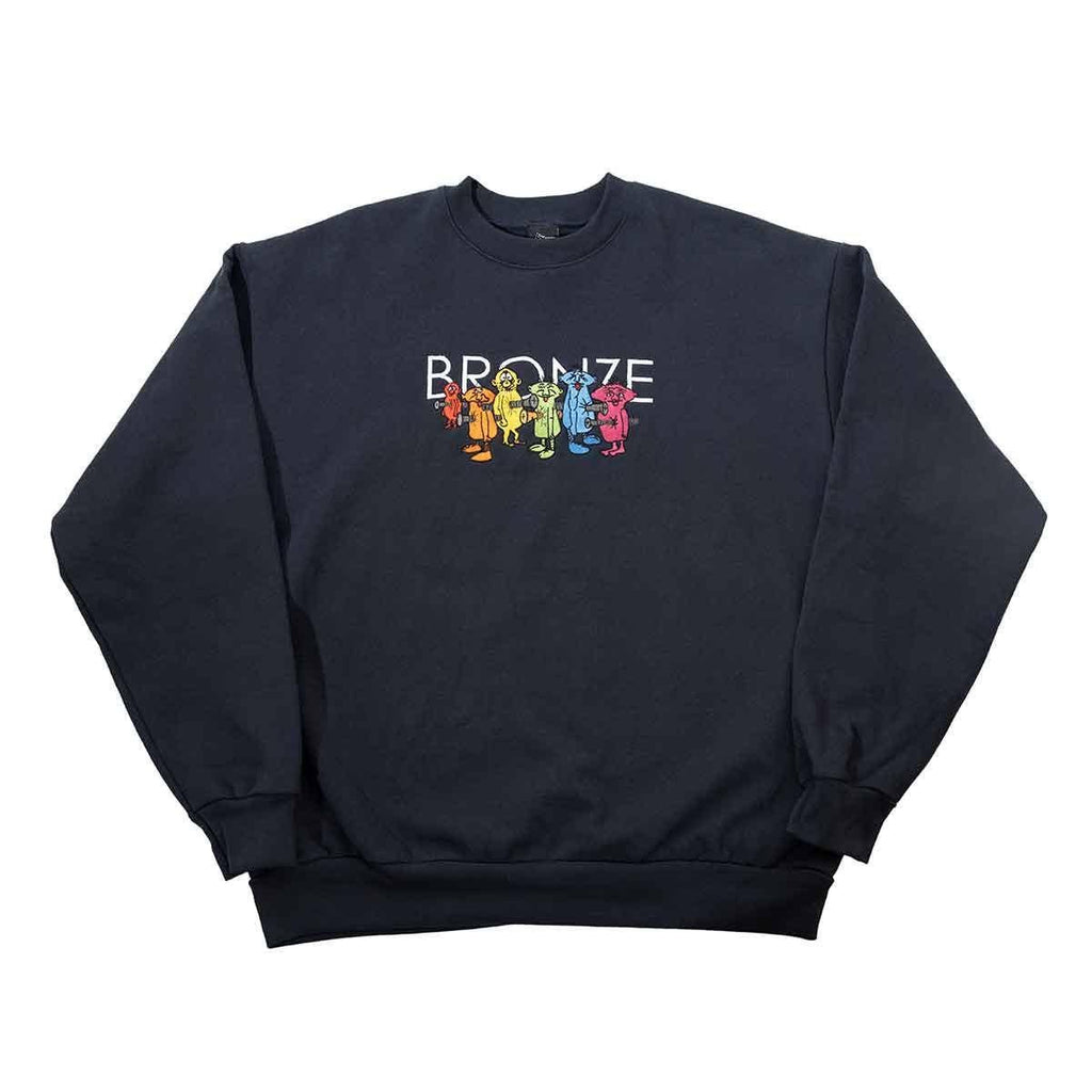 Bronze Bolt Boys Embroidered Crewneck Sweatshirt Navy  Bronze 56K   