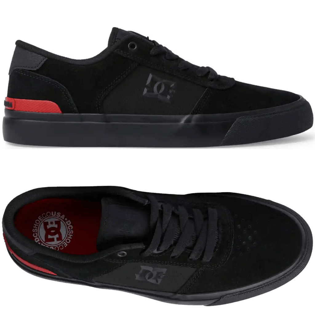 DC Shoes Teknic S Skateschuh Black Black Red  DC   