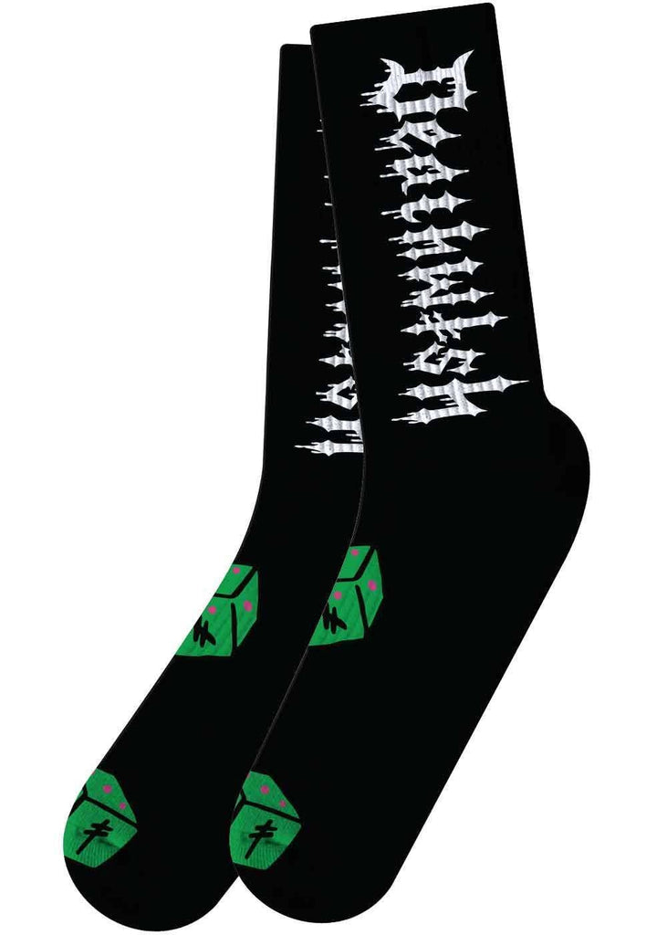Deathwish Roll The Dice Socks Black  Deathwish   