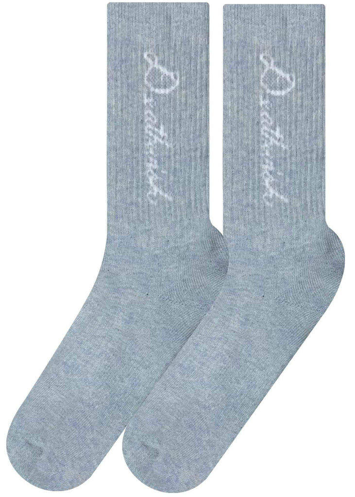 Deathwish Script Socken Hellblau  Deathwish   