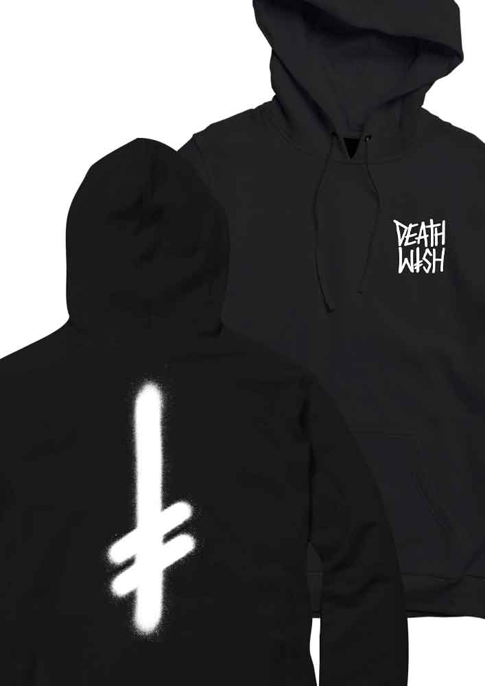 Deathwish The Truth Hooded Sweatshirt Black White  Deathwish   