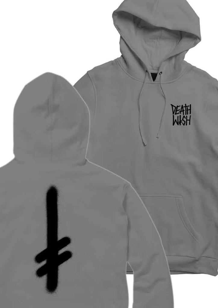 Deathwish The Truth Hooded Sweatshirt Heather Grey  Deathwish   