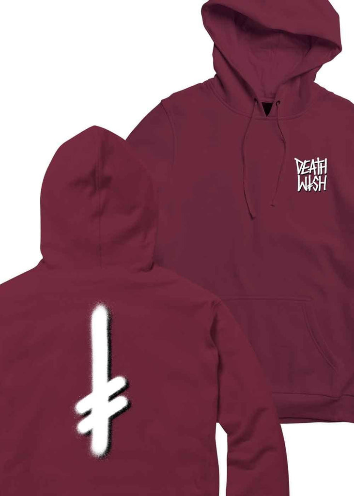 Deathwish The Truth Hooded Sweatshirt Maroon  Deathwish   