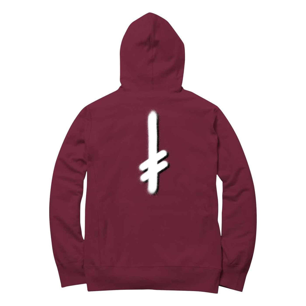 Deathwish The Truth Hooded Sweatshirt Maroon  Deathwish   